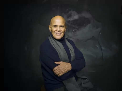 Actor, singer and activist Harry Belafonte from the documentary film "Sing Your Song," poses for a portrait during the Sundance Film Festival in Park City, Utah on Jan. 21, 2011. Belafonte died Tuesday of congestive heart failure at his New York home. He was 96. (AP Photo/Victoria Will, file)