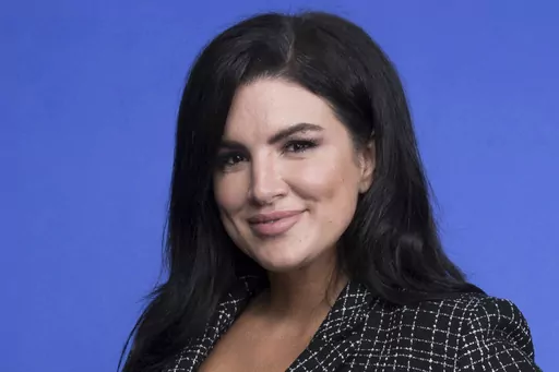 This Oct. 19, 2019, file photo shows Gina Carano at the Disney Plus launch event promoting "The Mandalorian" at the London West Hollywood hotel in West Hollywood, Calif. Carano on Tuesday sued Lucasfilm and its parent The Walt Disney Co. over her 2021 firing from “The Mandalorian,” saying she was let go for expressing right-wing views on social media. (Photo by Mark Von Holden/Invision/AP, File)