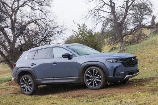 This photo provided by Mazda shows the 2023 CX-50. The CX-50 is fun to drive and stylish inside and out. (Courtesy of Mazda North American Operations via AP)