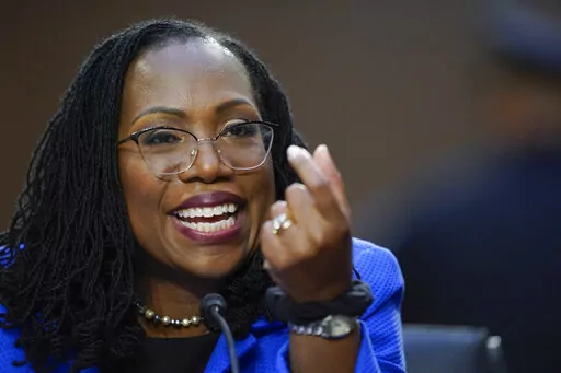Supreme Court nominee Ketanji Brown Jackson testifies during her Senate Judiciary Committee confirmation hearing on Capitol Hill in Washington, March 23, 2022. Empathy is not a quality many senators want to see in the next Supreme Court justice. The ability to empathize with another's plight has become a touchstone for Republican opposition to Judge Ketanji Brown Jackson. (AP Photo/Alex Brandon, File)