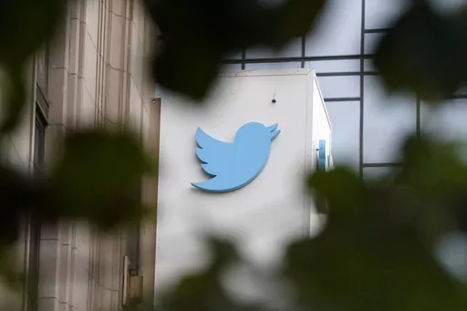 A sign at Twitter headquarters is shown in San Francisco, Dec. 8, 2022. While shaky and skewered by critics, Twitter’s forum for Florida Gov. Ron DeSantis to announce his presidential run nevertheless underscored the platform’s unmistakable shift to the right under new owner Elon Musk. (AP Photo/Jeff Chiu, File)