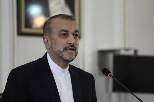 Iranian Foreign Minister Hossein Amirabdollahian speaks during a meeting with foreign ambassadors and envoys to Tehran, Iran, April 14, 2024. Iran’s President Ebrahim Raisi, foreign minister Amirabdollahian and others were found dead at the site of a helicopter crash site, state media reported Monday, May 20, 2024. (AP Photo/Vahid Salemi, File)