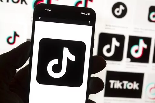 The TikTok logo is seen on a cell phone on Oct. 14, 2022, in Boston. The White House is giving all federal agencies 30 days to wipe TikTok off all government devices, as the Chinese-owned social media app comes under increasing scrutiny in Washington over security concerns. (AP Photo/Michael Dwyer, File)