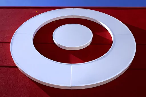 The bullseye logo on a Target store is shown in the South Bay neighborhood of Boston, on Feb. 28, 2022. Target reports earnings on Wednesday. (AP Photo/Charles Krupa, File)