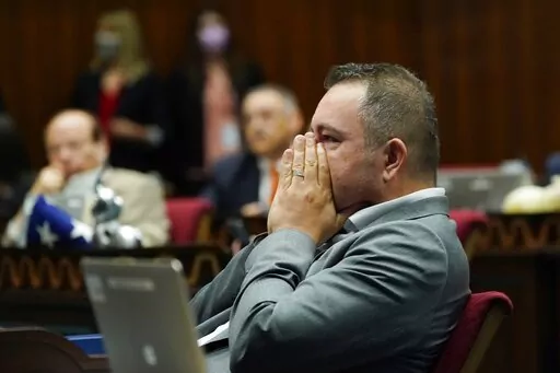 Arizona House Majority Leader Ben Toma, R-Peoria, pauses at his desk during a vote on the Arizona budget June 24, 2021, in Phoenix. Arizona's Republican-controlled Legislature has for years entertained a host of unsupported theories about fraudsters manipulating election results since Donald Trump's loss in 2020. But lawmakers reached a limit for what they will tolerate last week, when a daylong hearing about elections ended with a presentation accusing a wide range of politicians, judges and pu