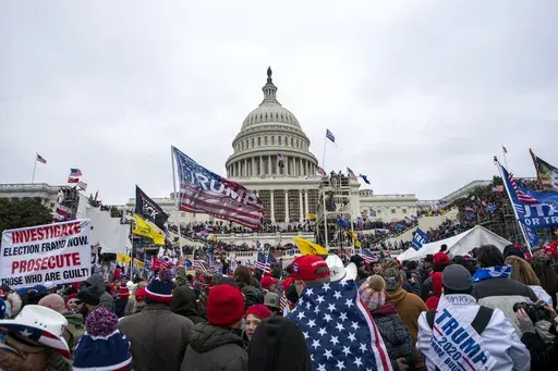 People attack the U.S. Capitol in Washington, on Jan. 6, 2021. (AP Photo/Jose Luis Magana, File)